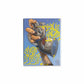 Digital printed canvas art of yellow handsyle letters and spray paint can character