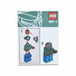 Carded Lego character of MC MF DOOM