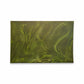 Green marbled abstract painting on canvas on a white background.