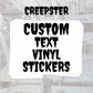 Custom Rectangle Vinyl Stickers
