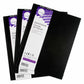 Stack of black cover sketchbooks with a white and purple 'Daler & Rowney' label.