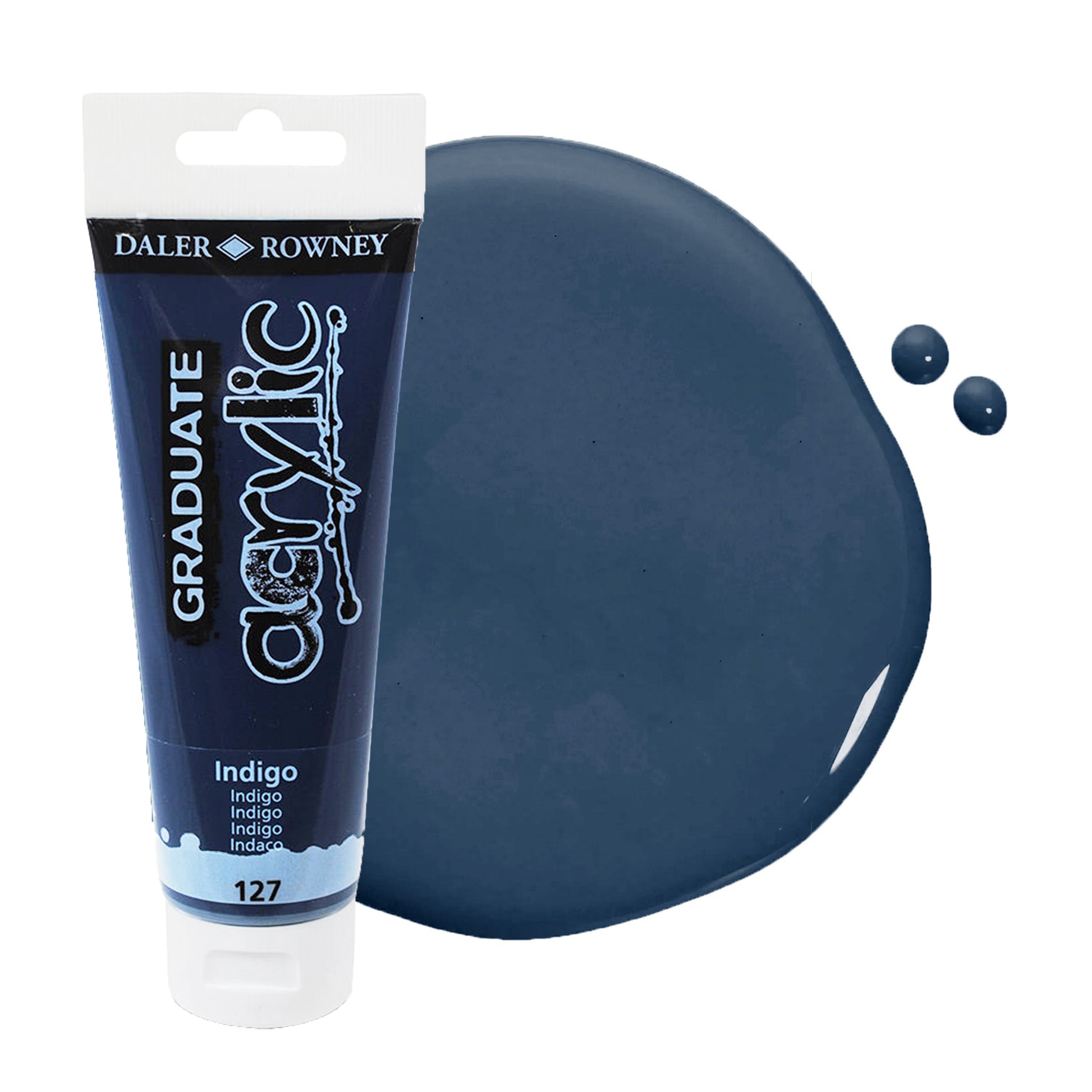 Daler & Rowney beginner's indigo acrylic paint tube