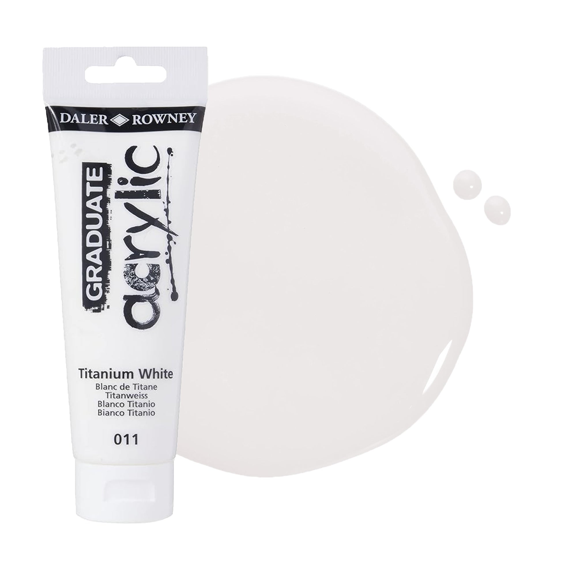 Daler & Rowney beginner's white acrylic paint tube