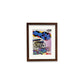 Framed print of different styles of graffiti