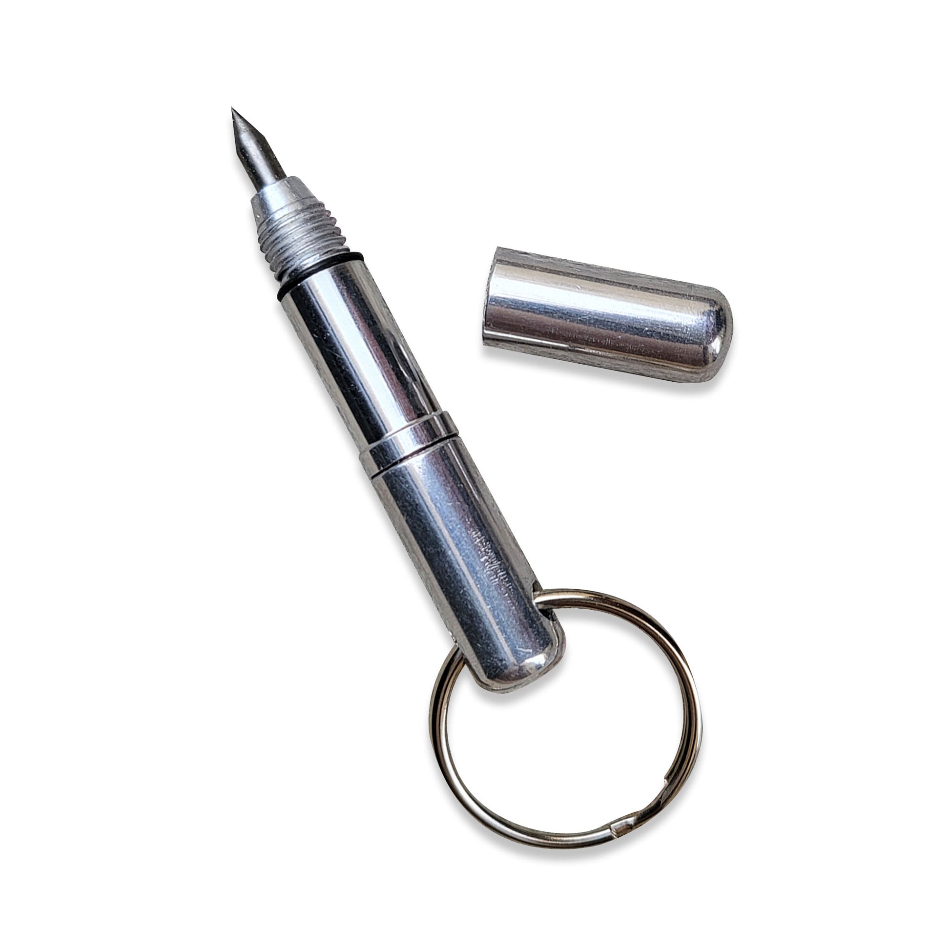 Silver keychain glass scribe