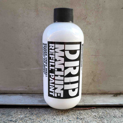 Bottle of Drip Machine Refill Paint in white