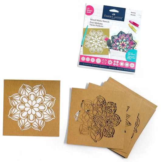 Mixed Media Mandala Stencil Set