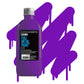 Graffiti art squeeze, mop marker refill paint in purple.