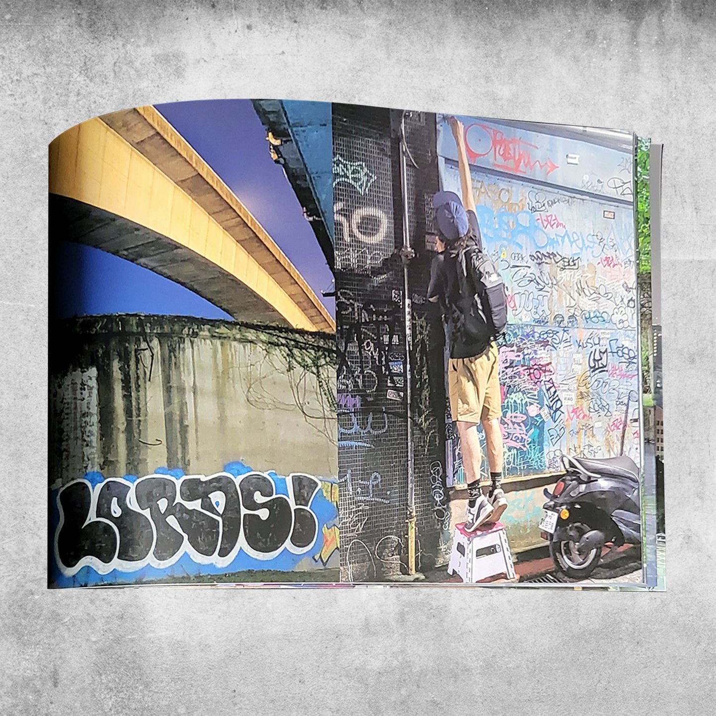 Self published graffiti magazine/zine with graff photography taken by artist overt page 3.