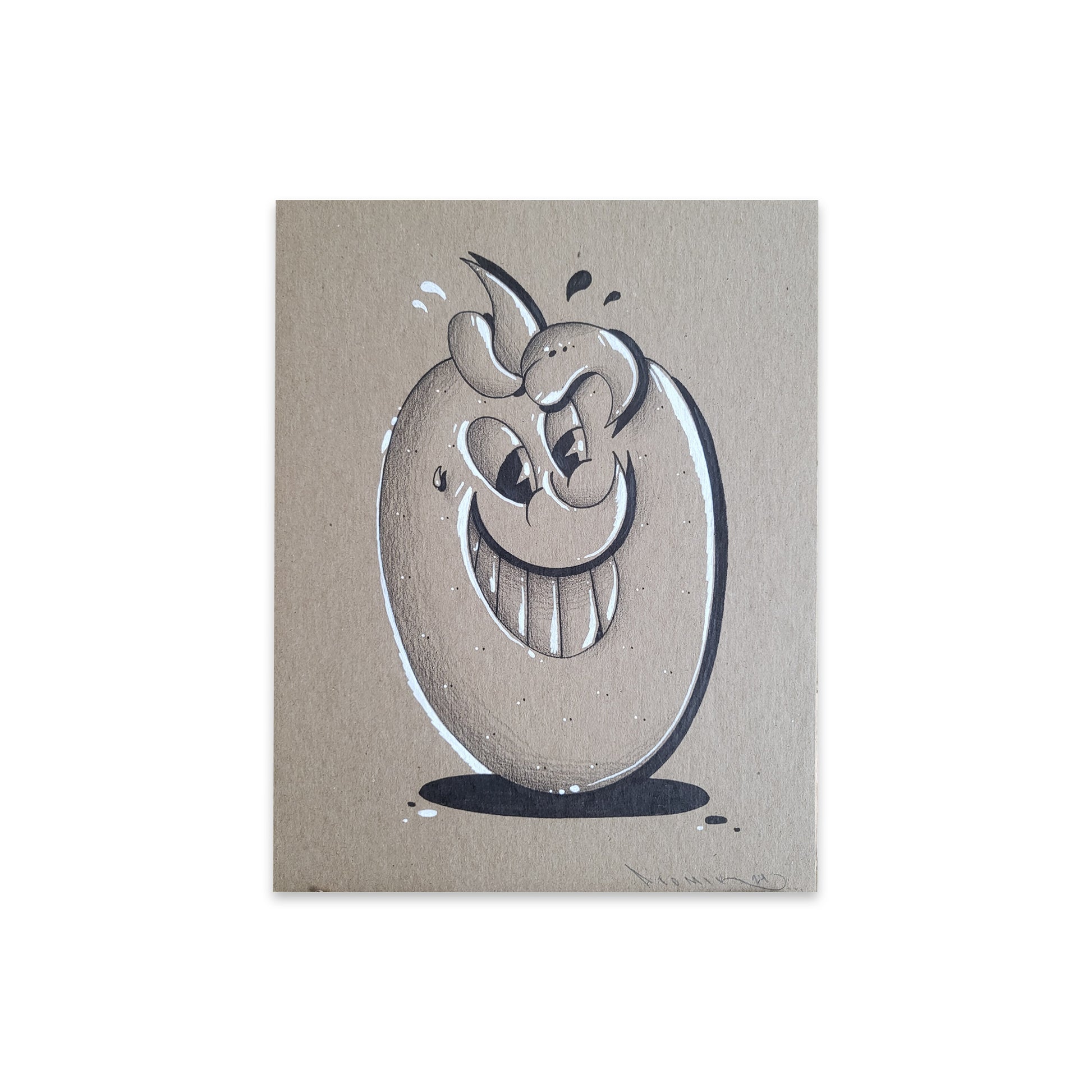 Original drawing by street artist Atomik for art collections.