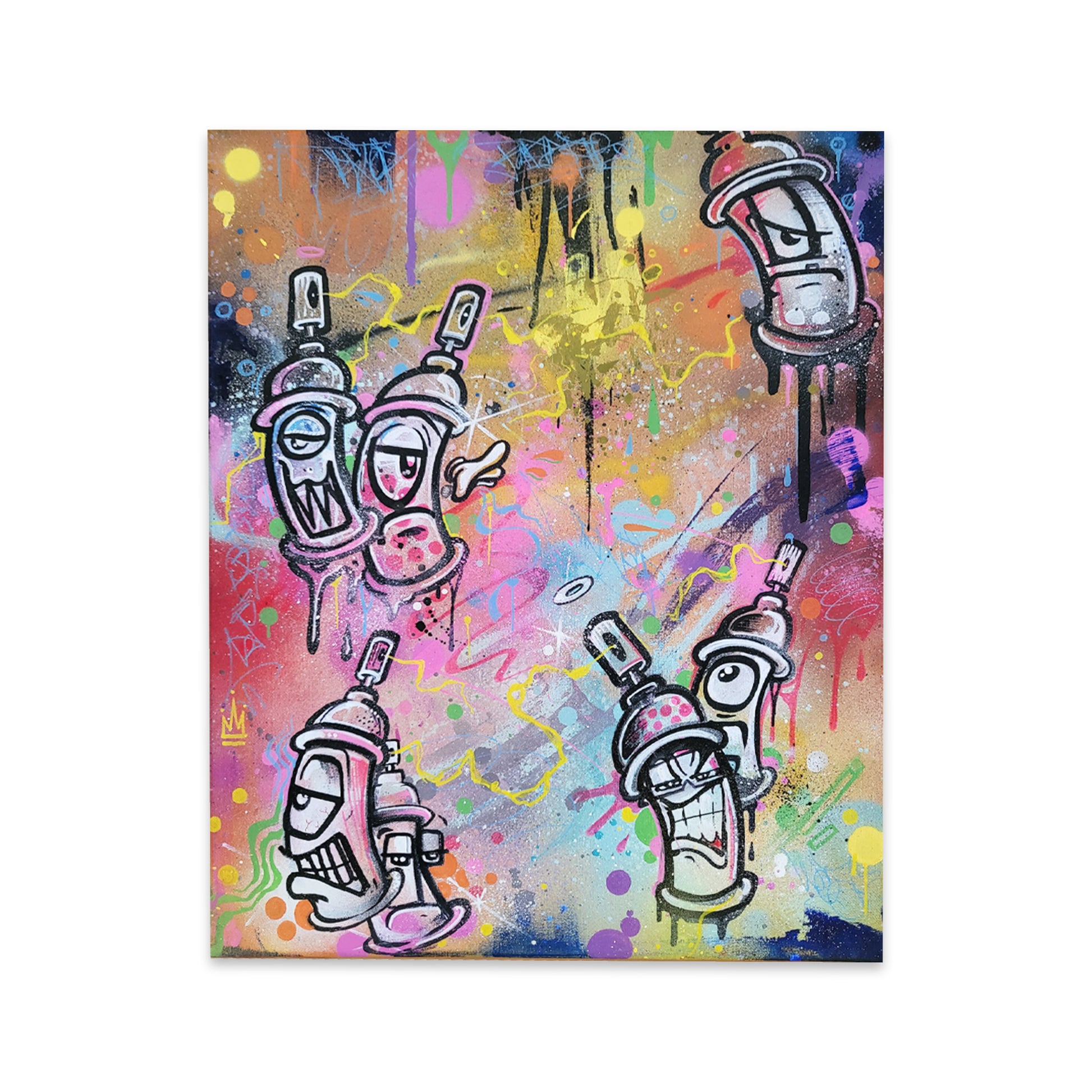 Canvas collection, original paintings by street artist Trixter, number 1.