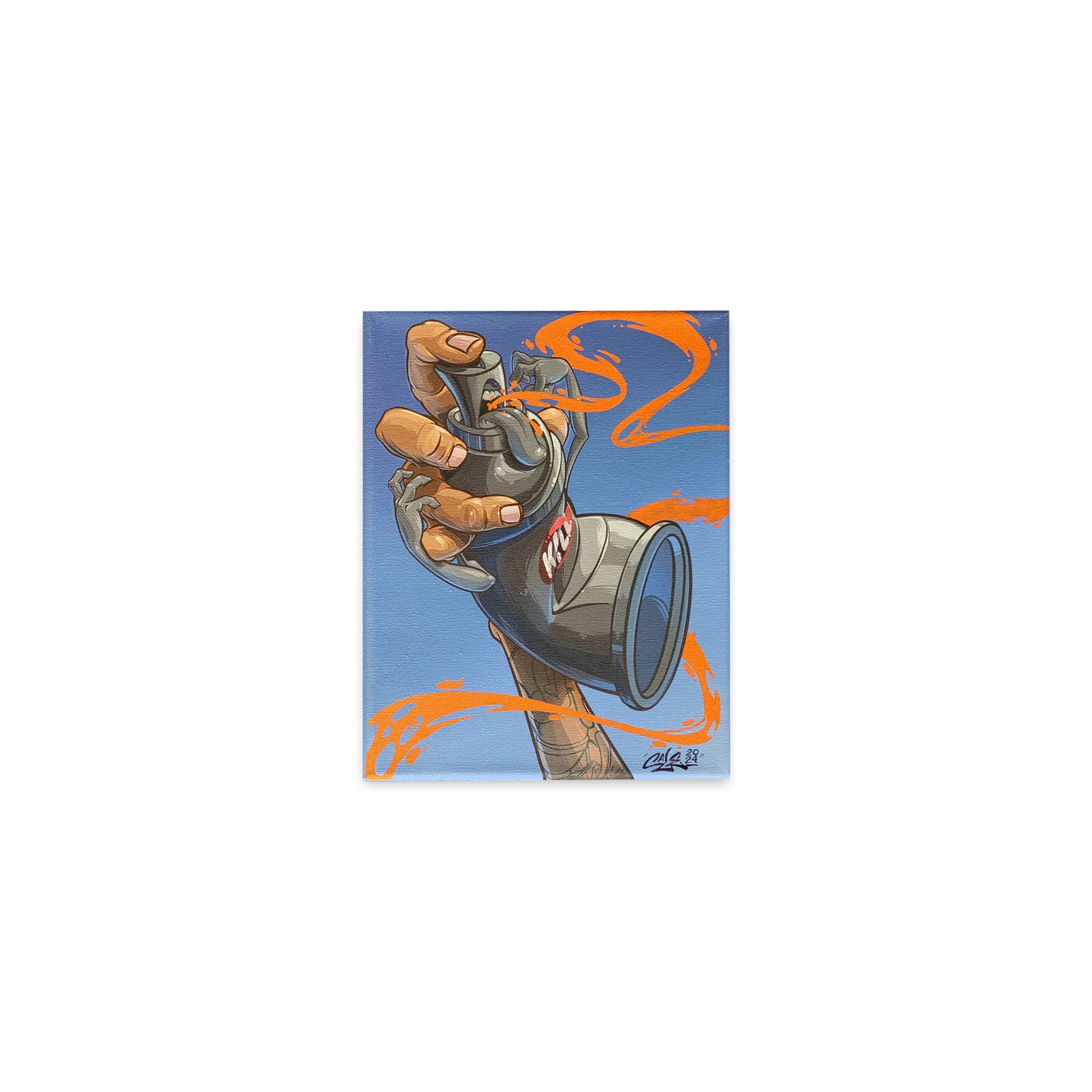 Original Design, canvas print for sale produced by street artist Cale.