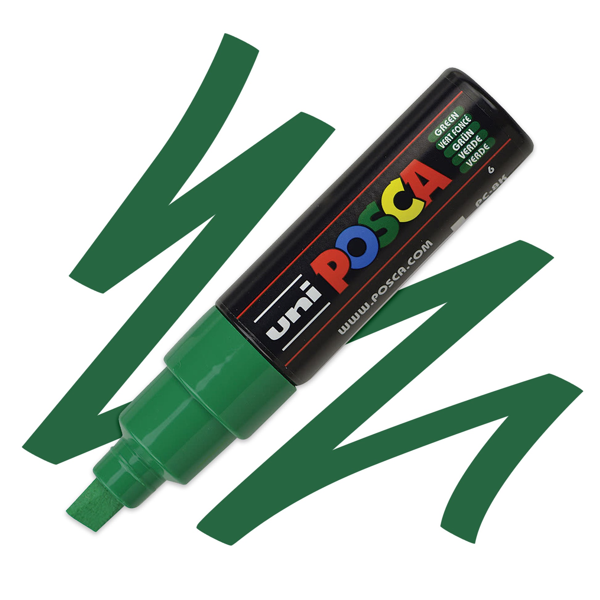 Uni Posca 8K paint marker in Green