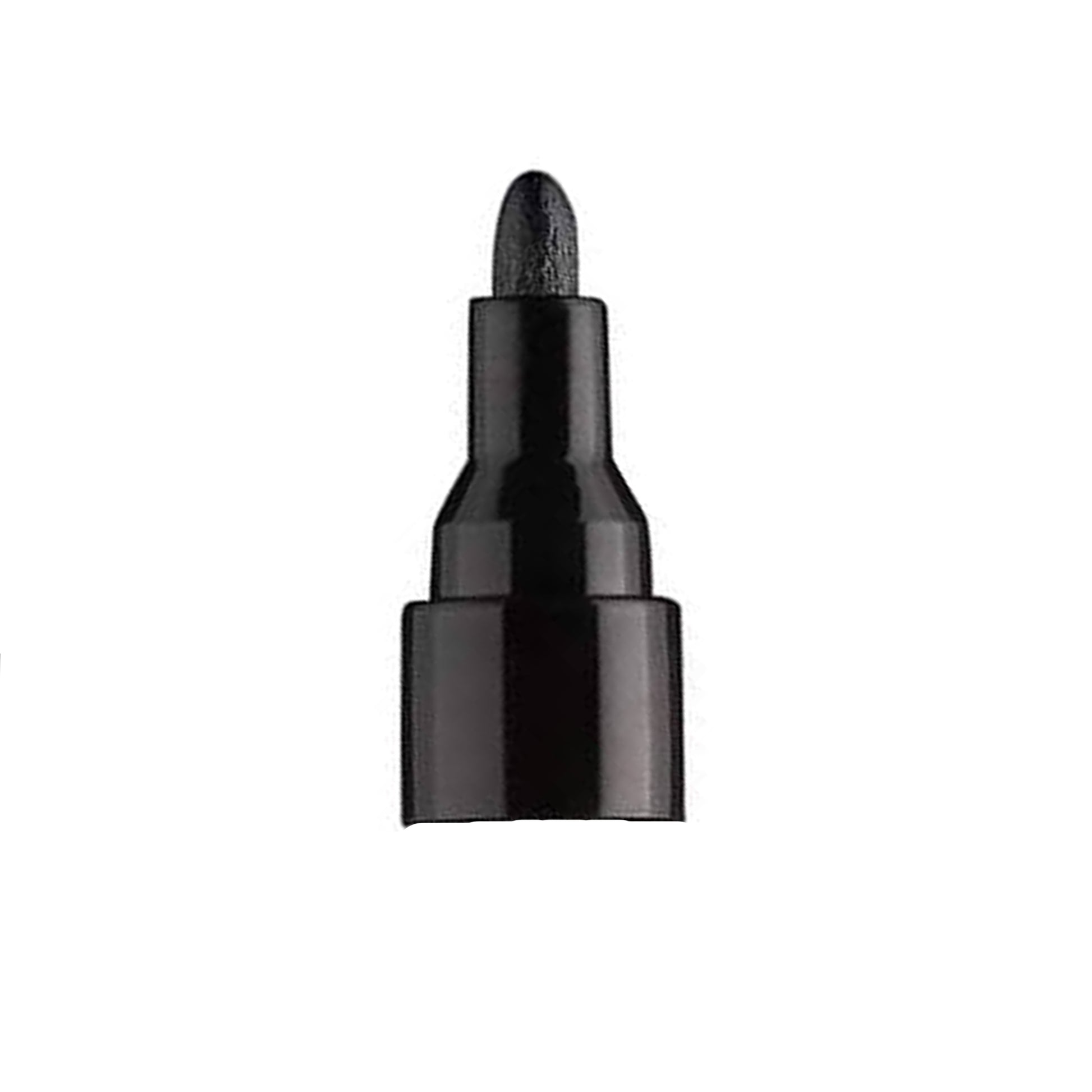 saturated black 4mm high-flow paint marker nib.