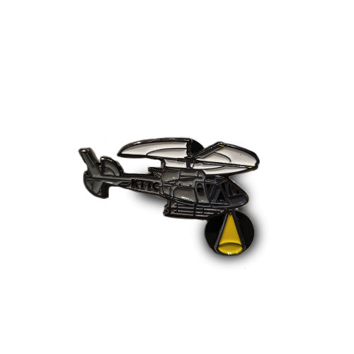 Key To The City Helicopter Enamel Pin