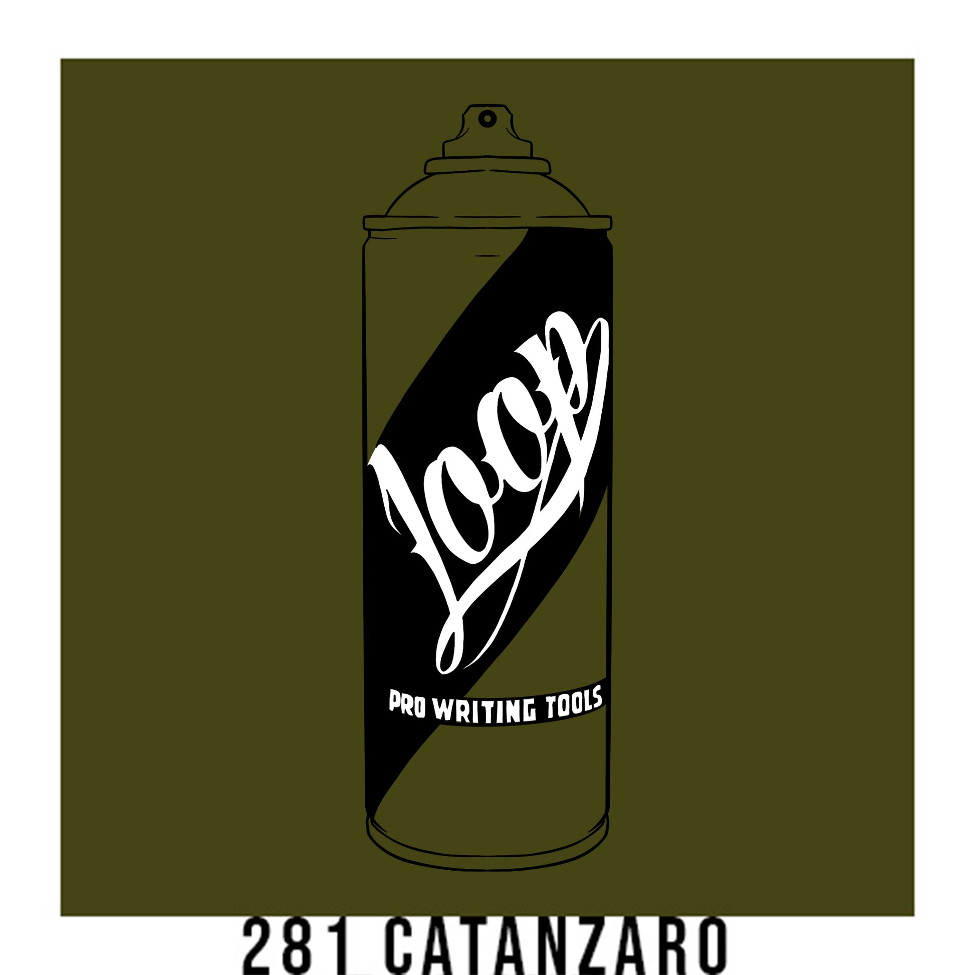 Loop Colors spray paint can in the color Catanzaro green
