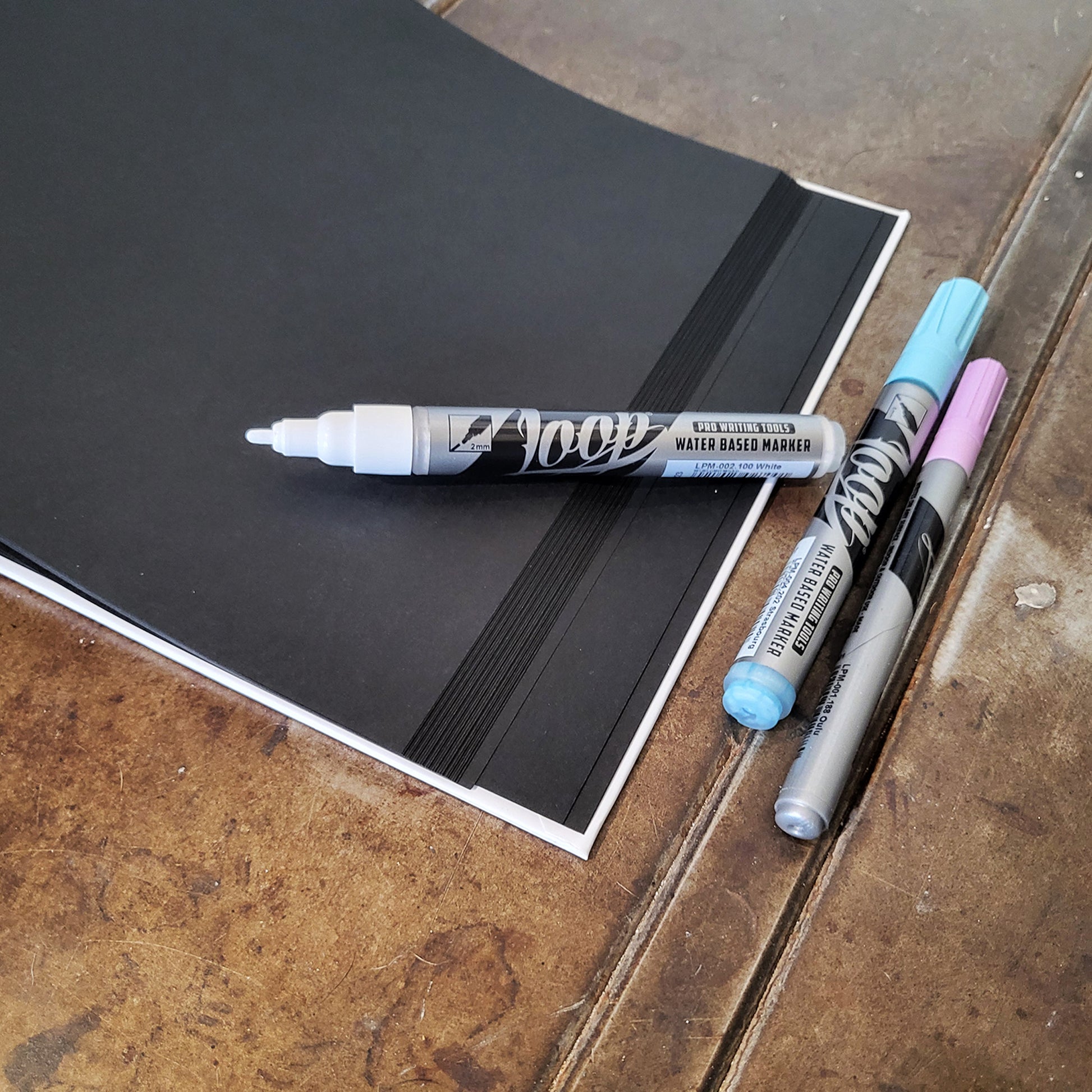 Black paged sketchbook by graffiti brand Loop Colors 