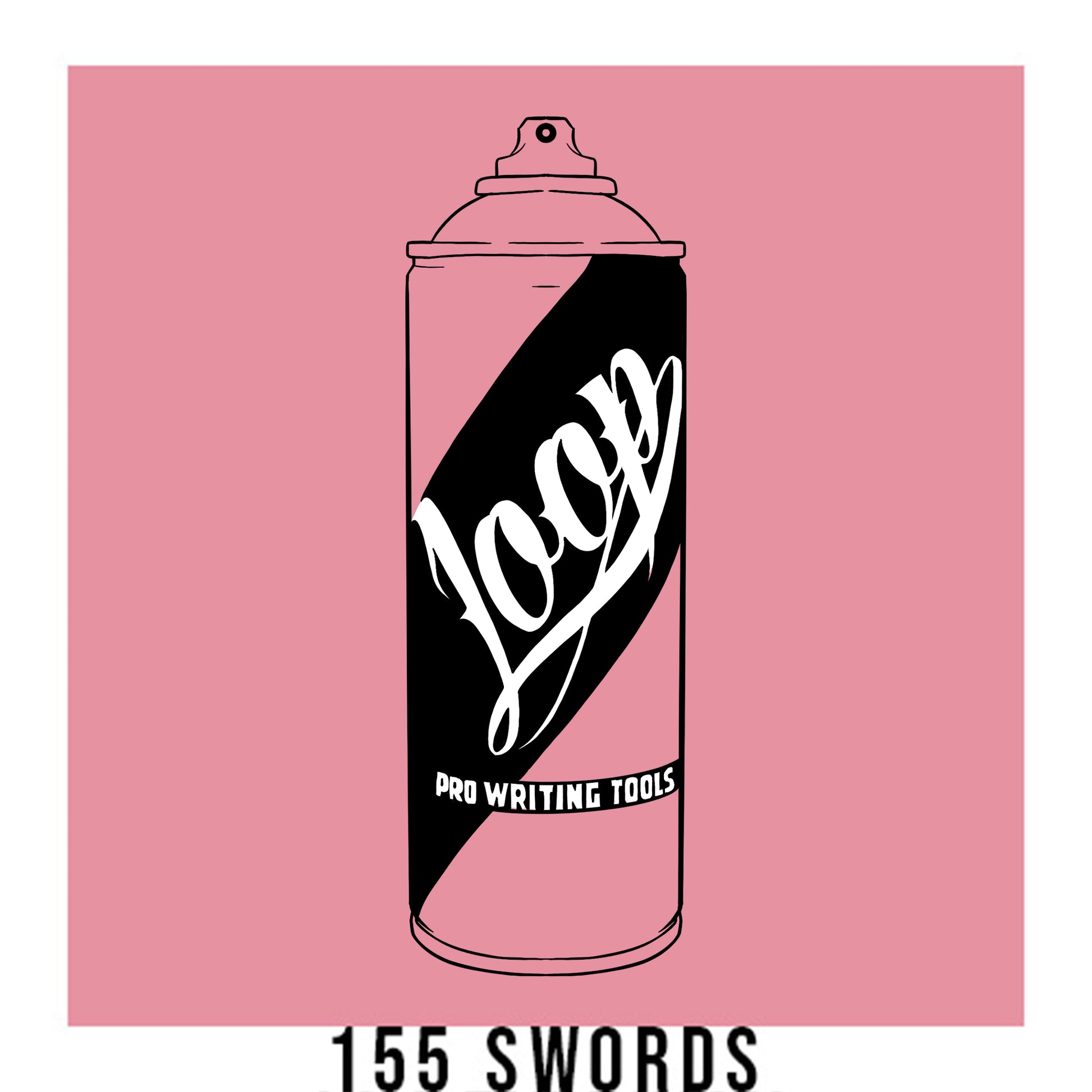 Loop colors artist spray paint in Swords pink.