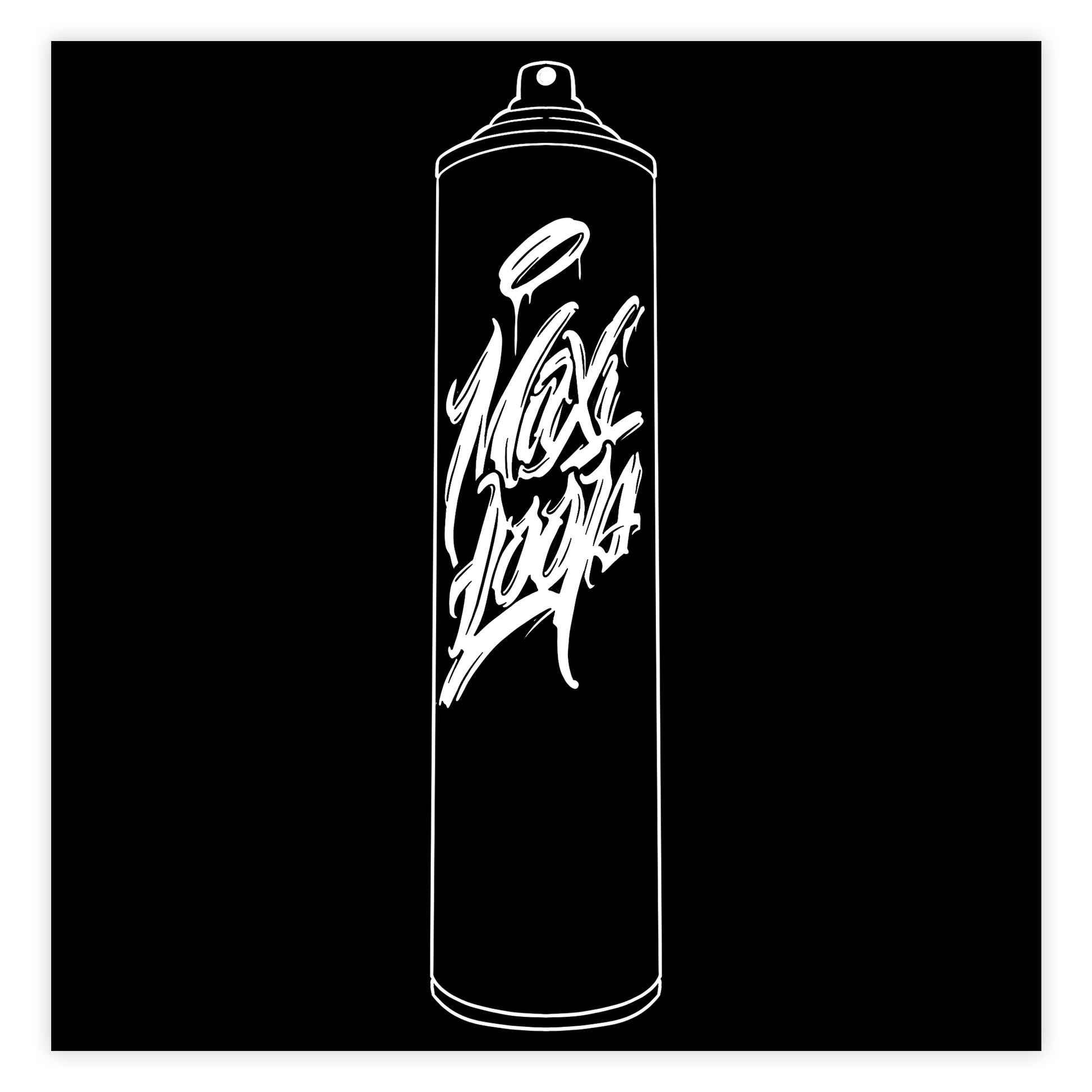 Loop maxi artist spray paint in color black.