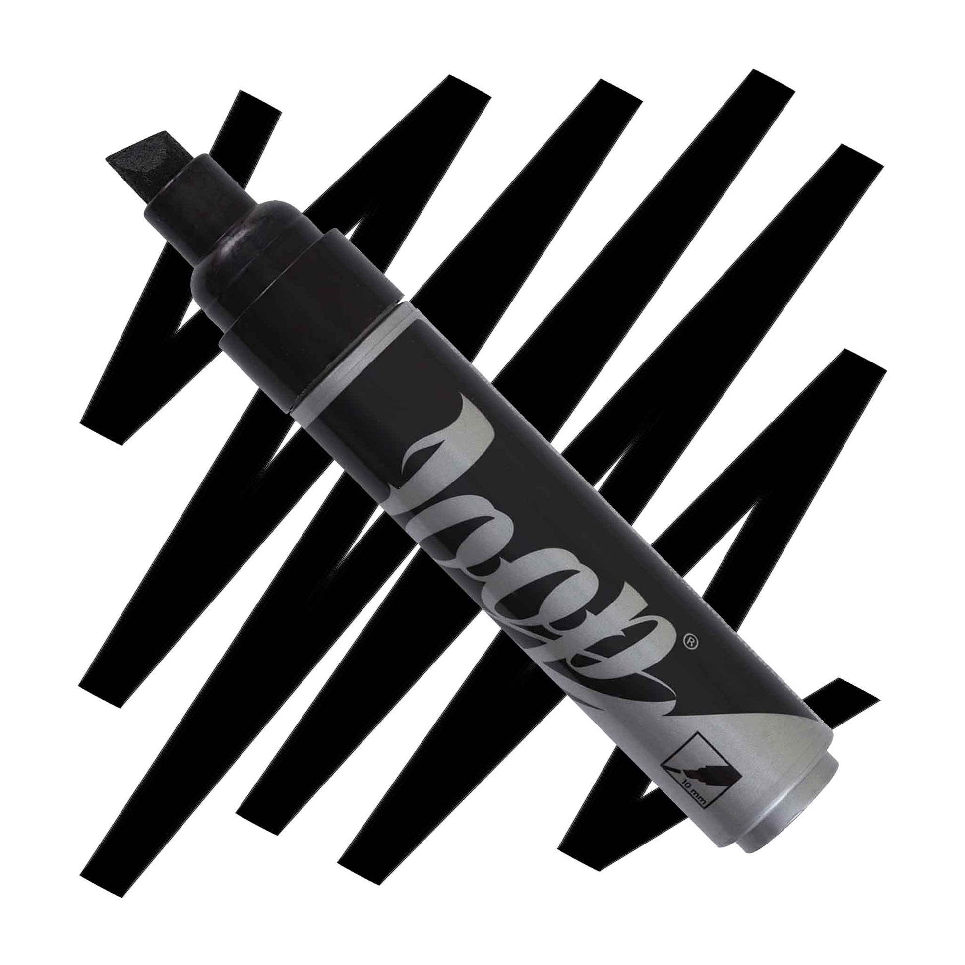 Chiseled Loop 10mm paint marker black