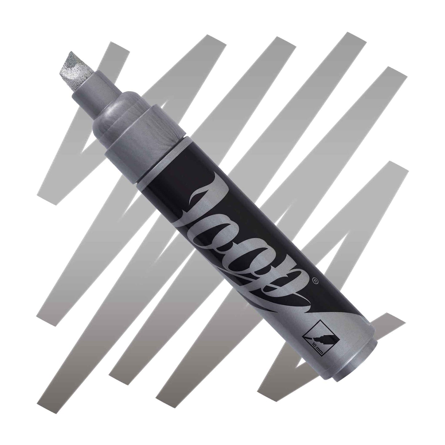 Chiseled Loop 10mm Silver paint marker