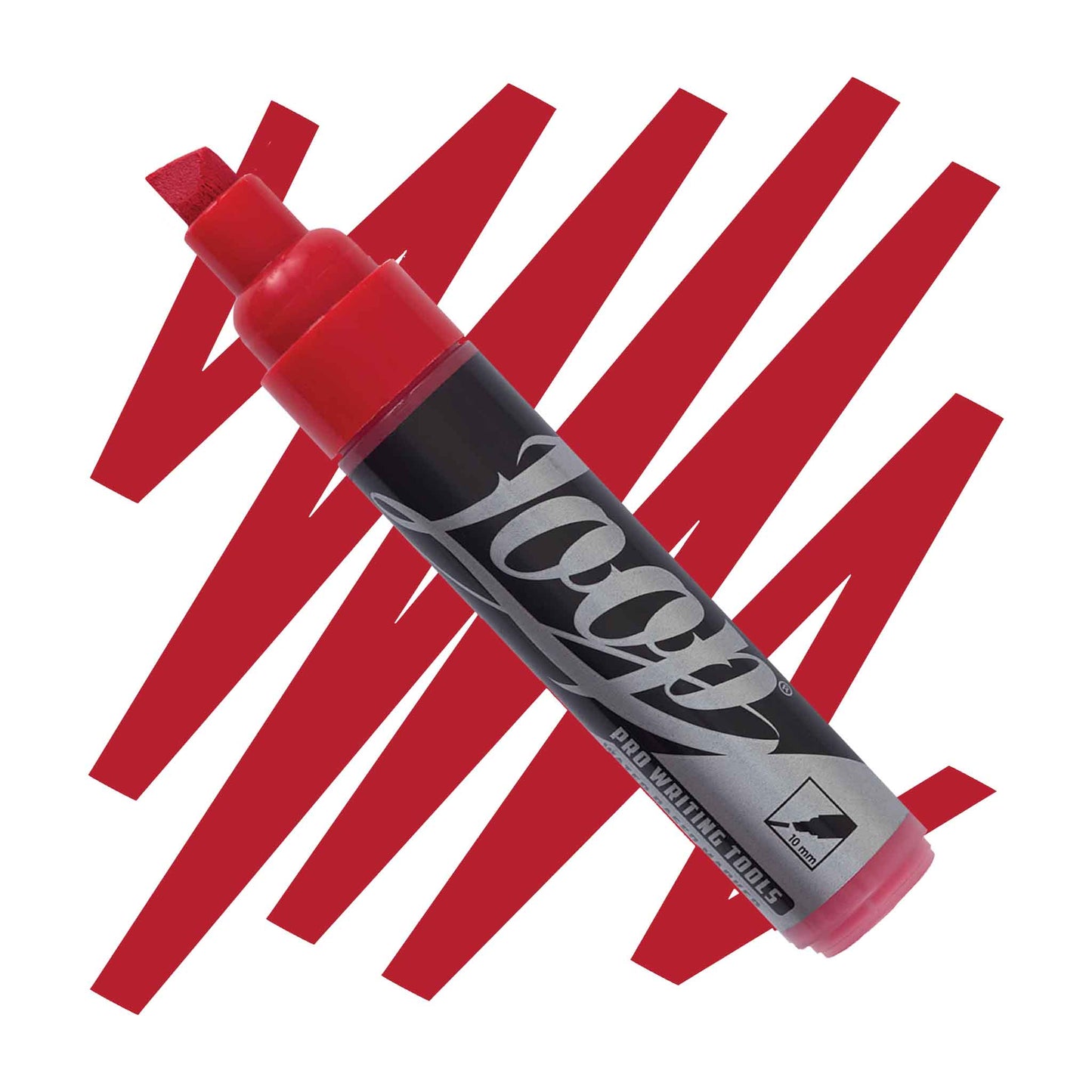 chiseled Loop 10mm paint marker Brighton red