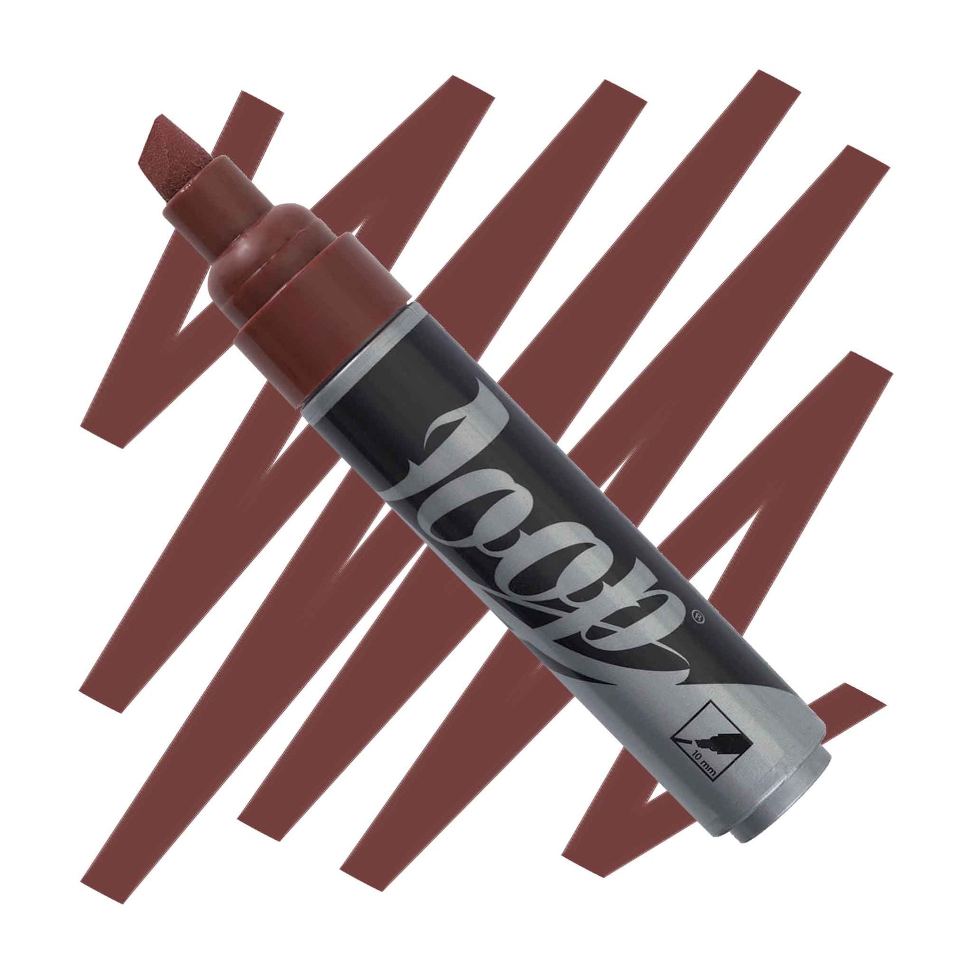 Chiseled Loop 10mm paint marker mainz brown