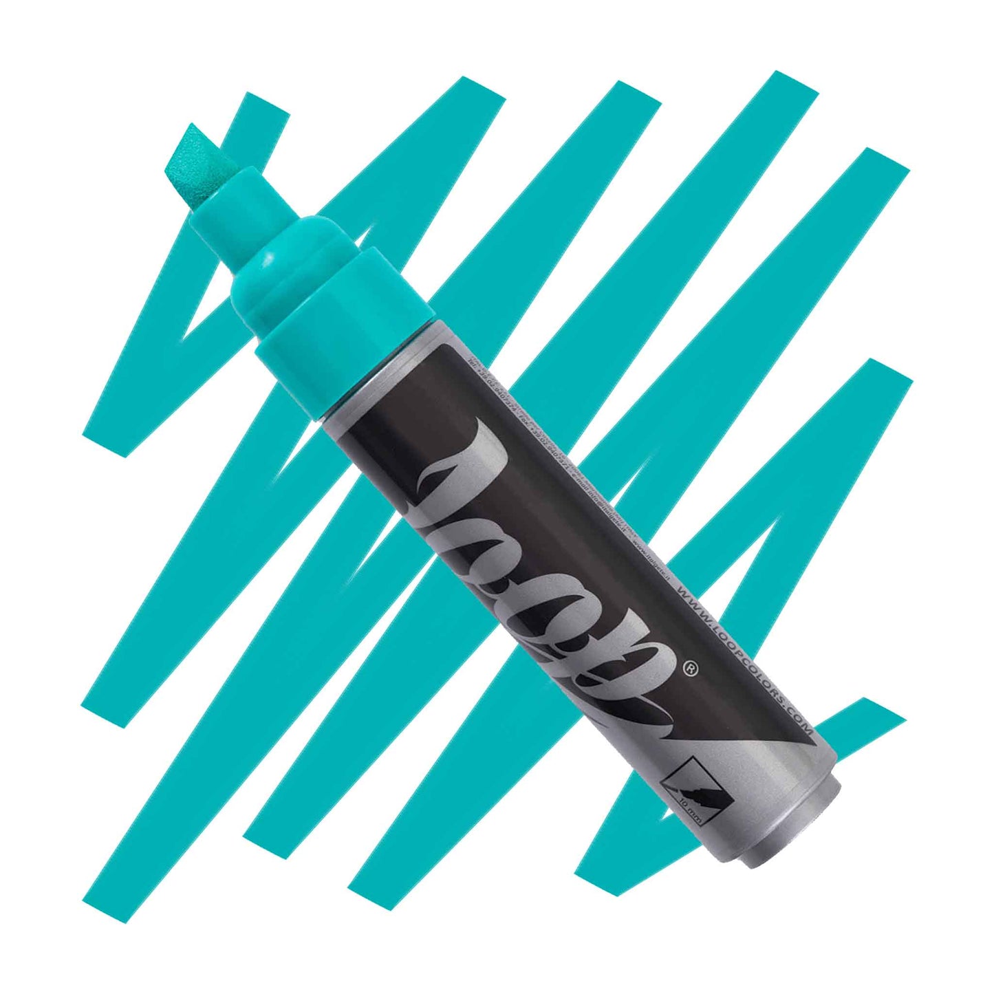 Chiseled Loop 10mm paint marker milano teal