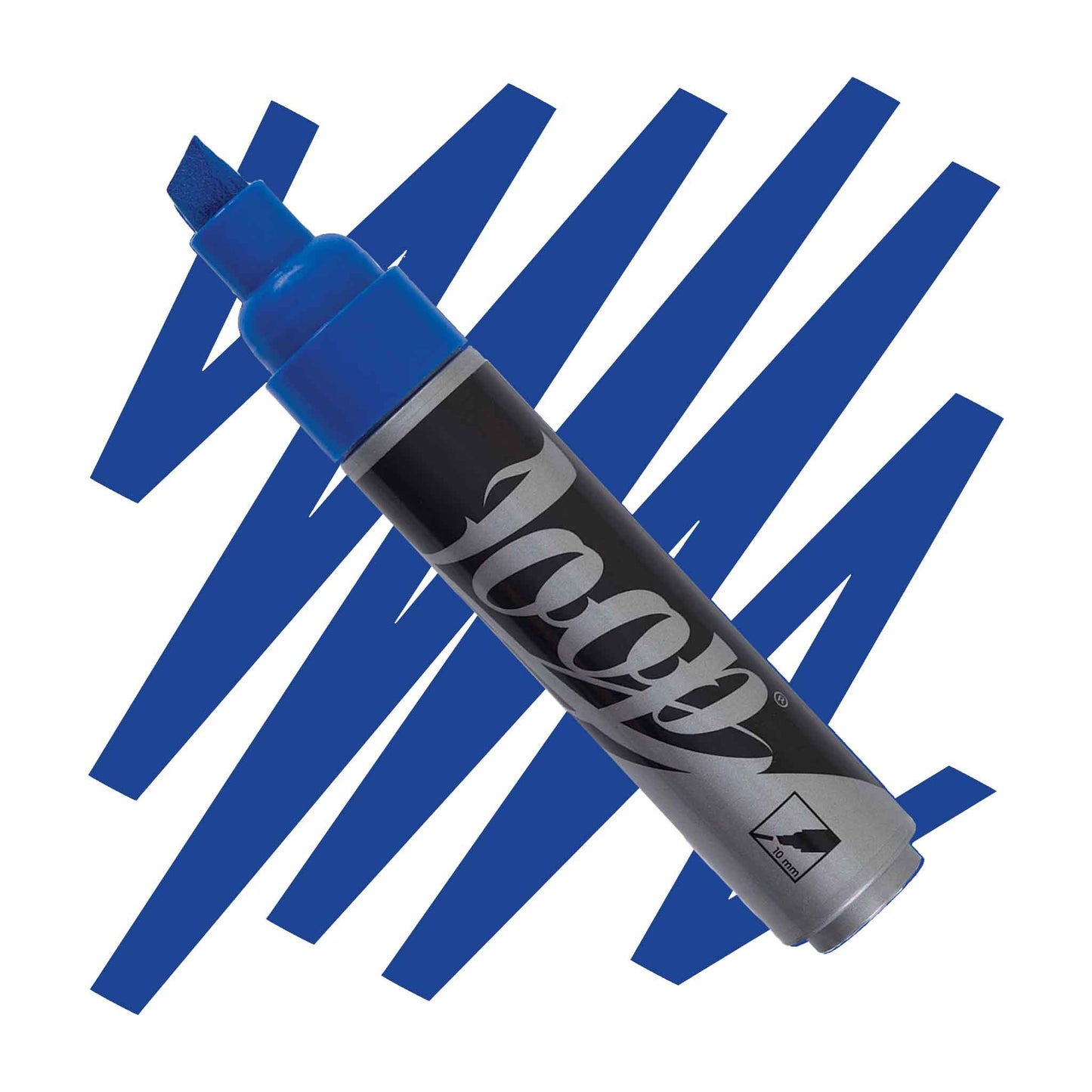 Chiseled Loop 10mm paint marker nice blue