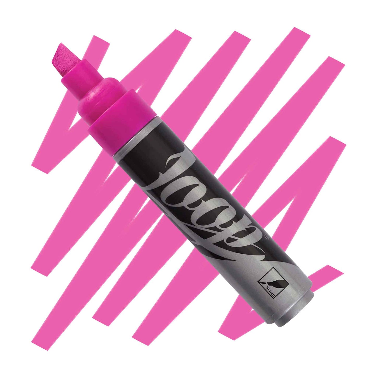Chiseled Loop 10mm paint marker Porto pink