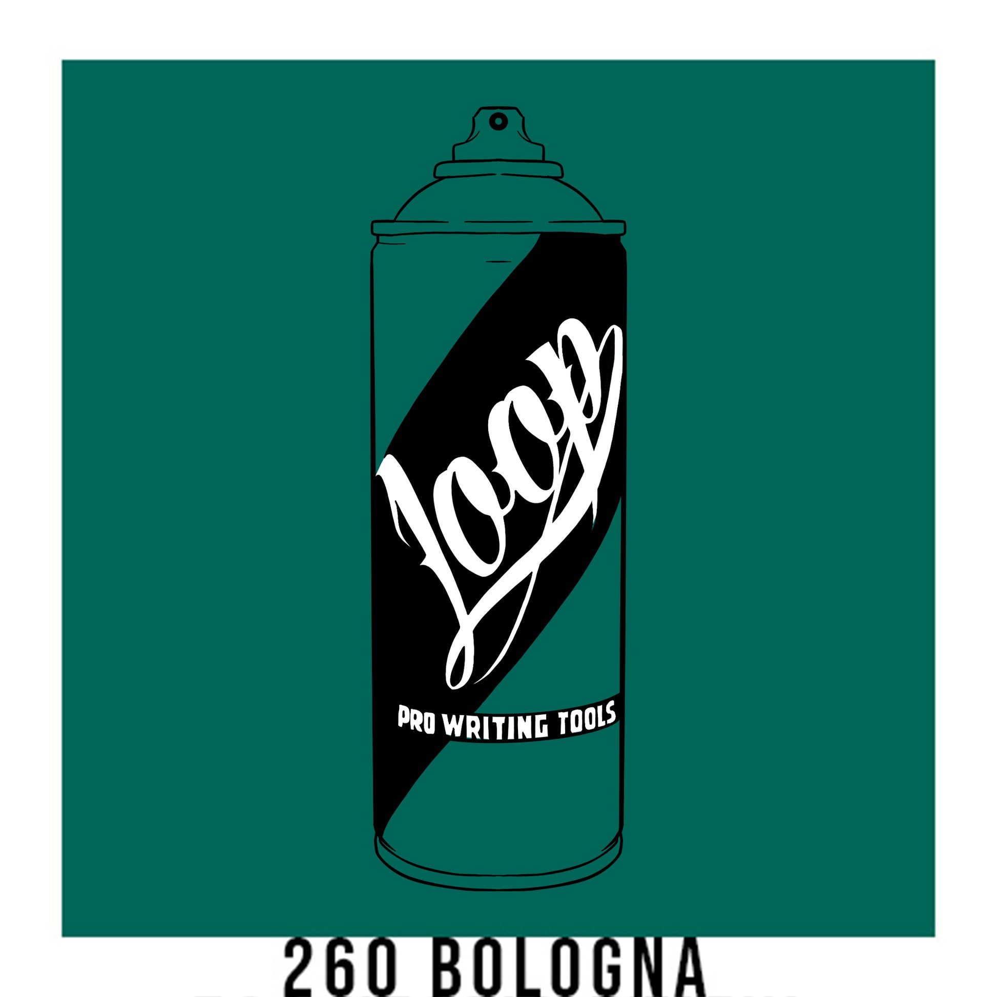 Loop Colors spray paint can in the color Bologna green