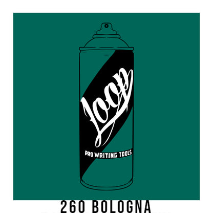 Loop Colors spray paint can in the color Bologna green