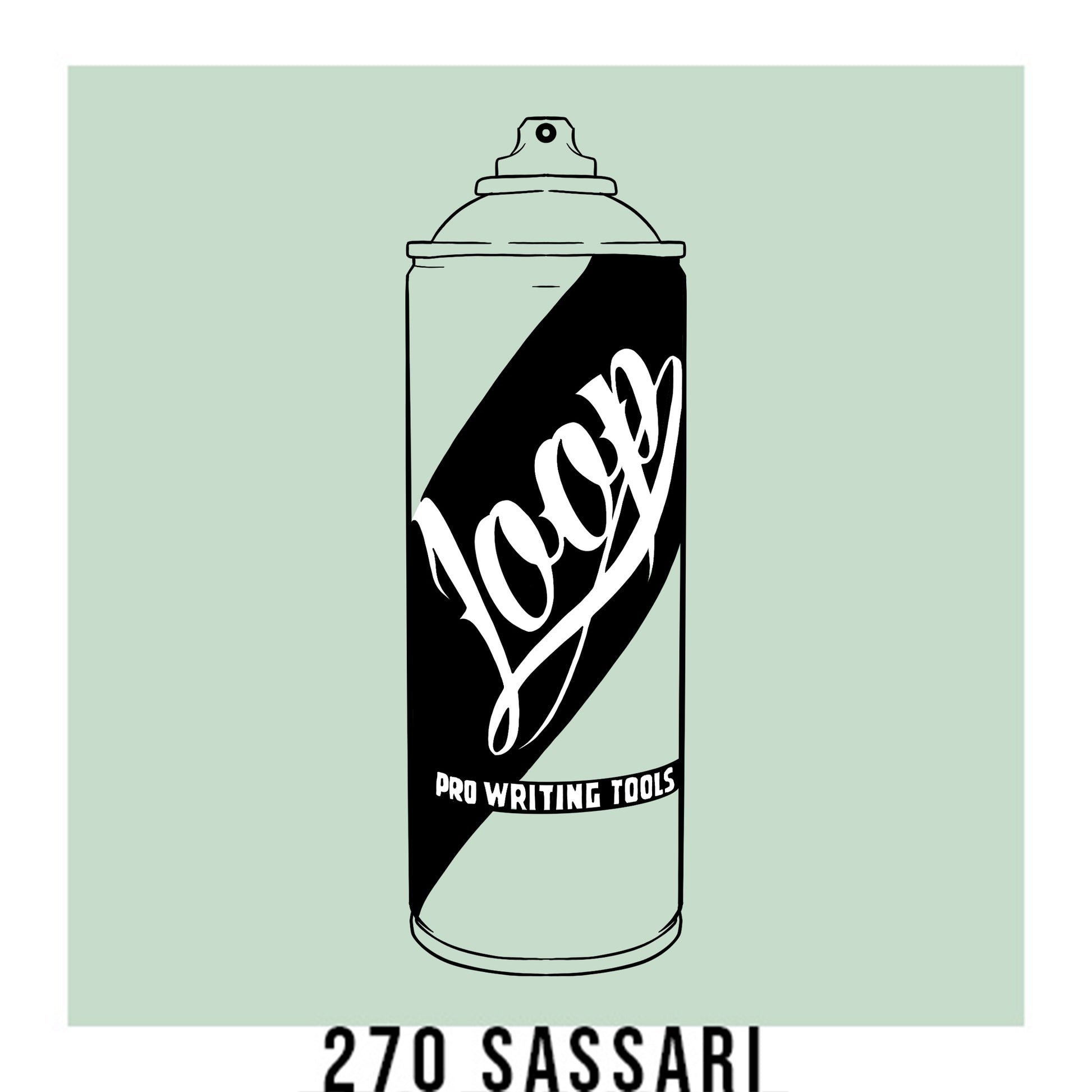 Loop Colors spray paint can in the color Sassari pastel green