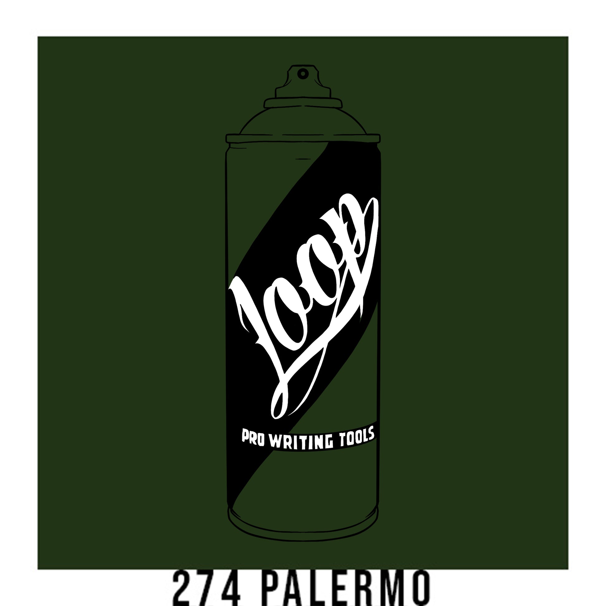 Loop Colors spray paint can in the color Palermo green
