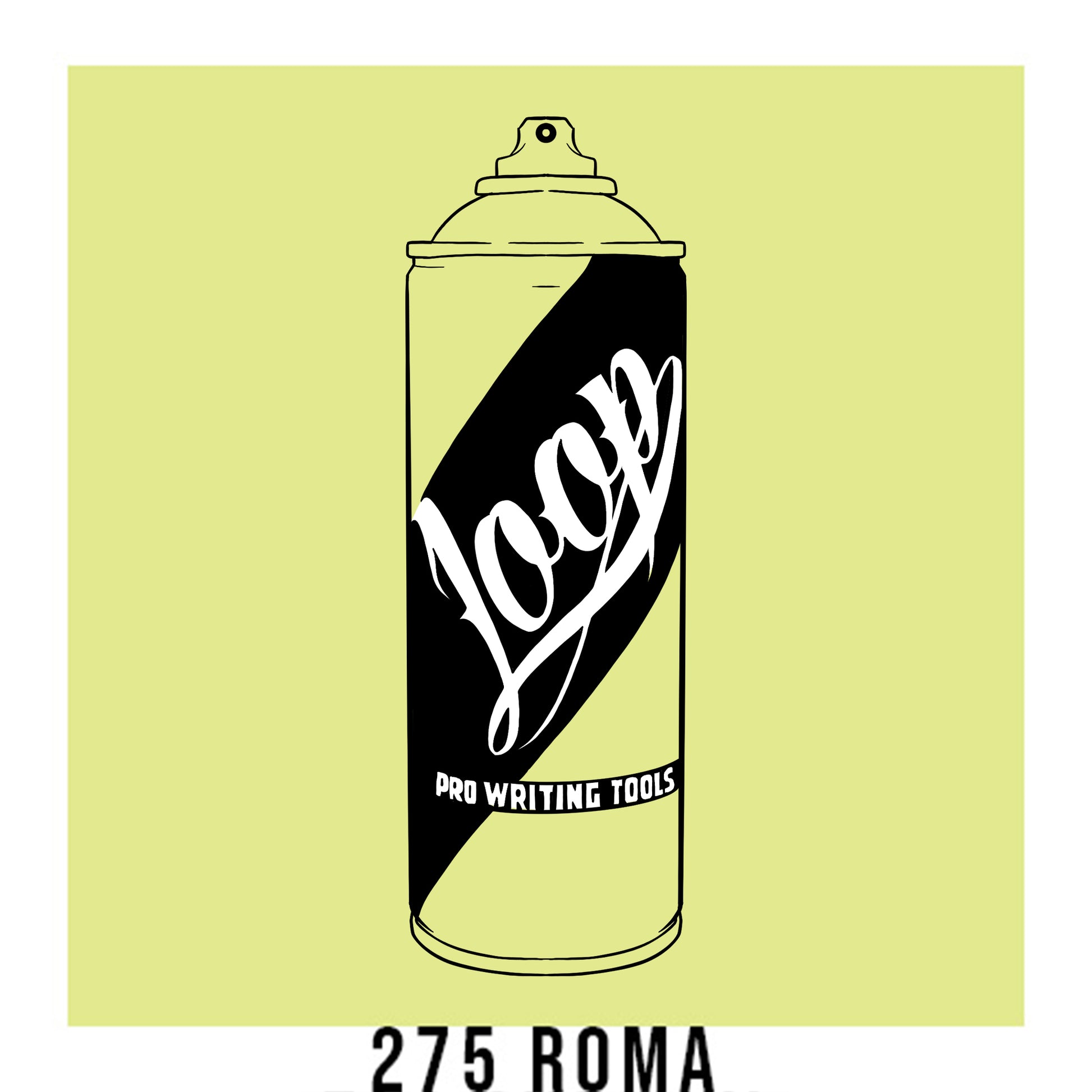 Loop Colors spray paint can in the color Roma yellow green