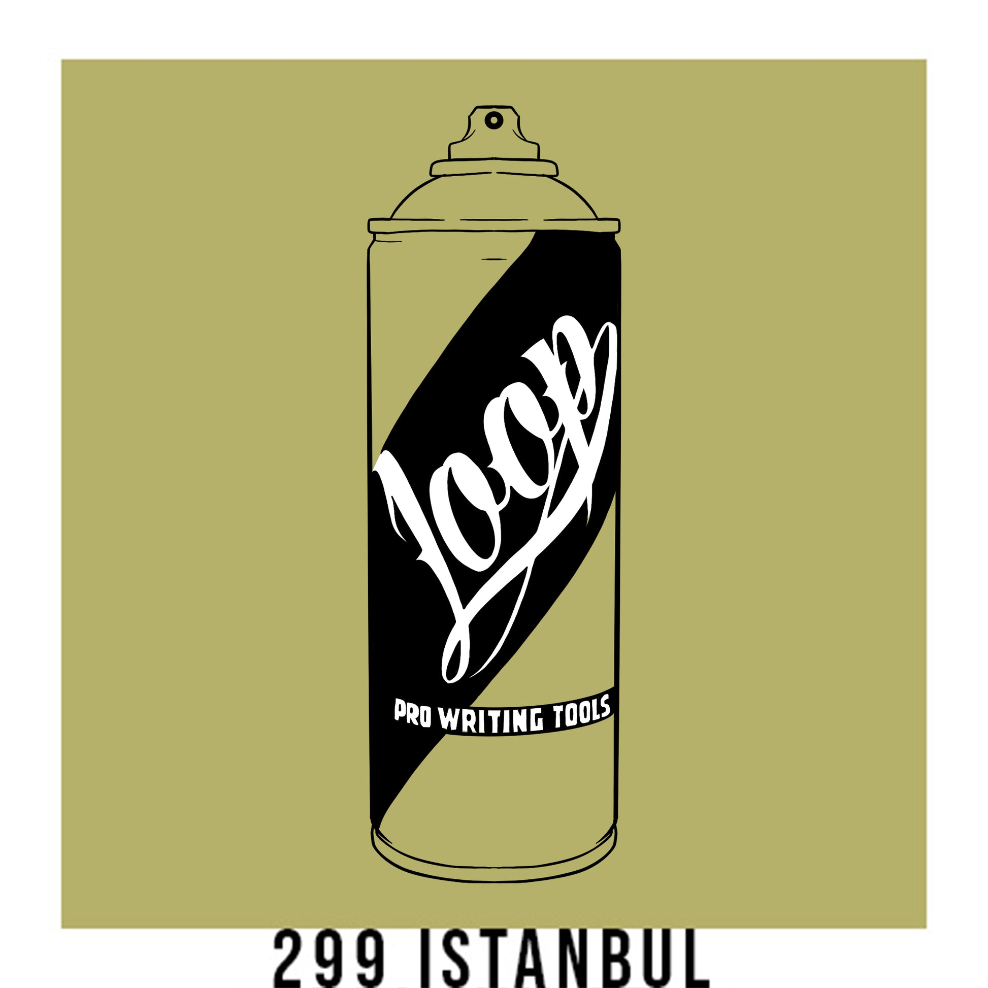 Loop Colors spray paint can in the color Istanbul green