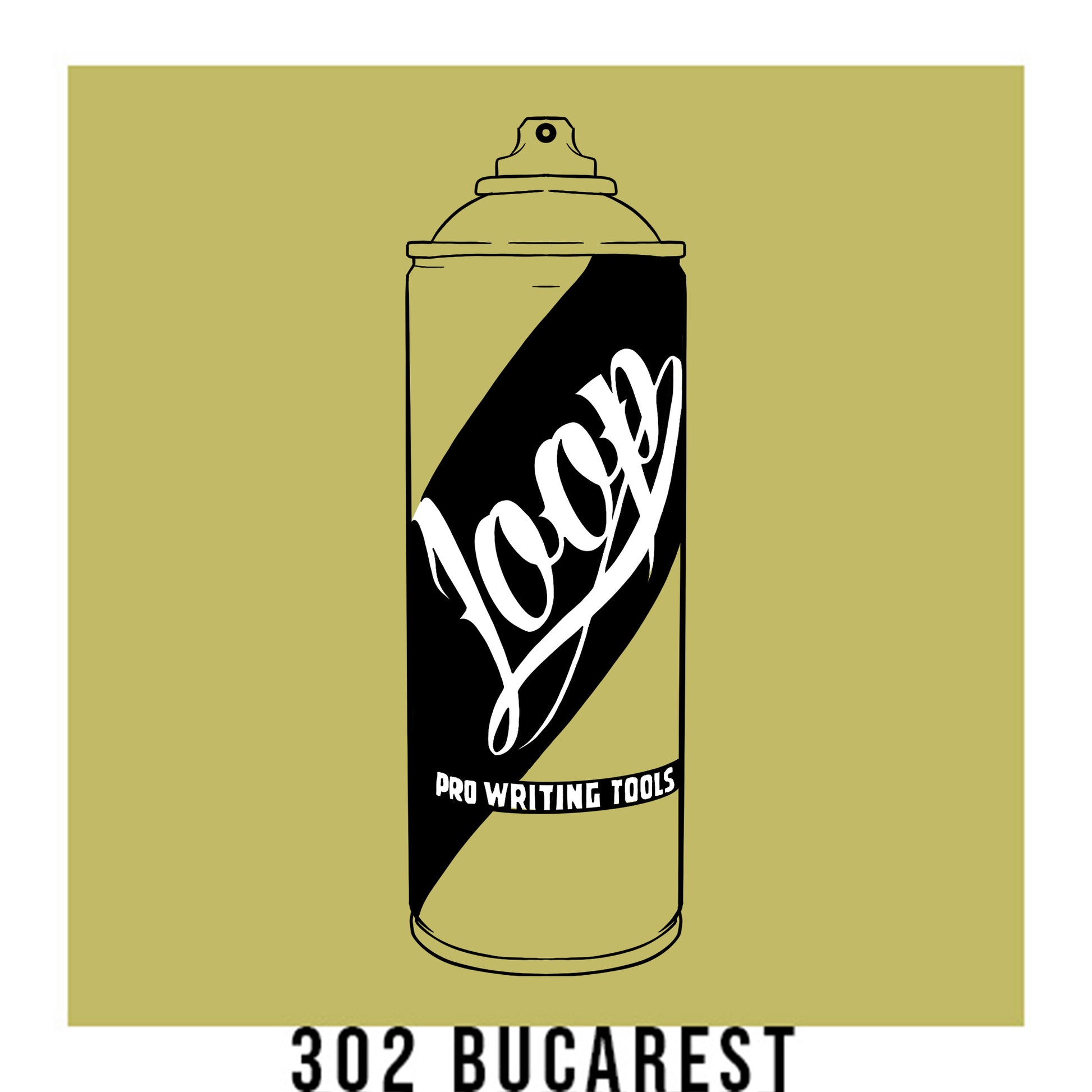 Loop Colors spray paint can in the color Bucarest green