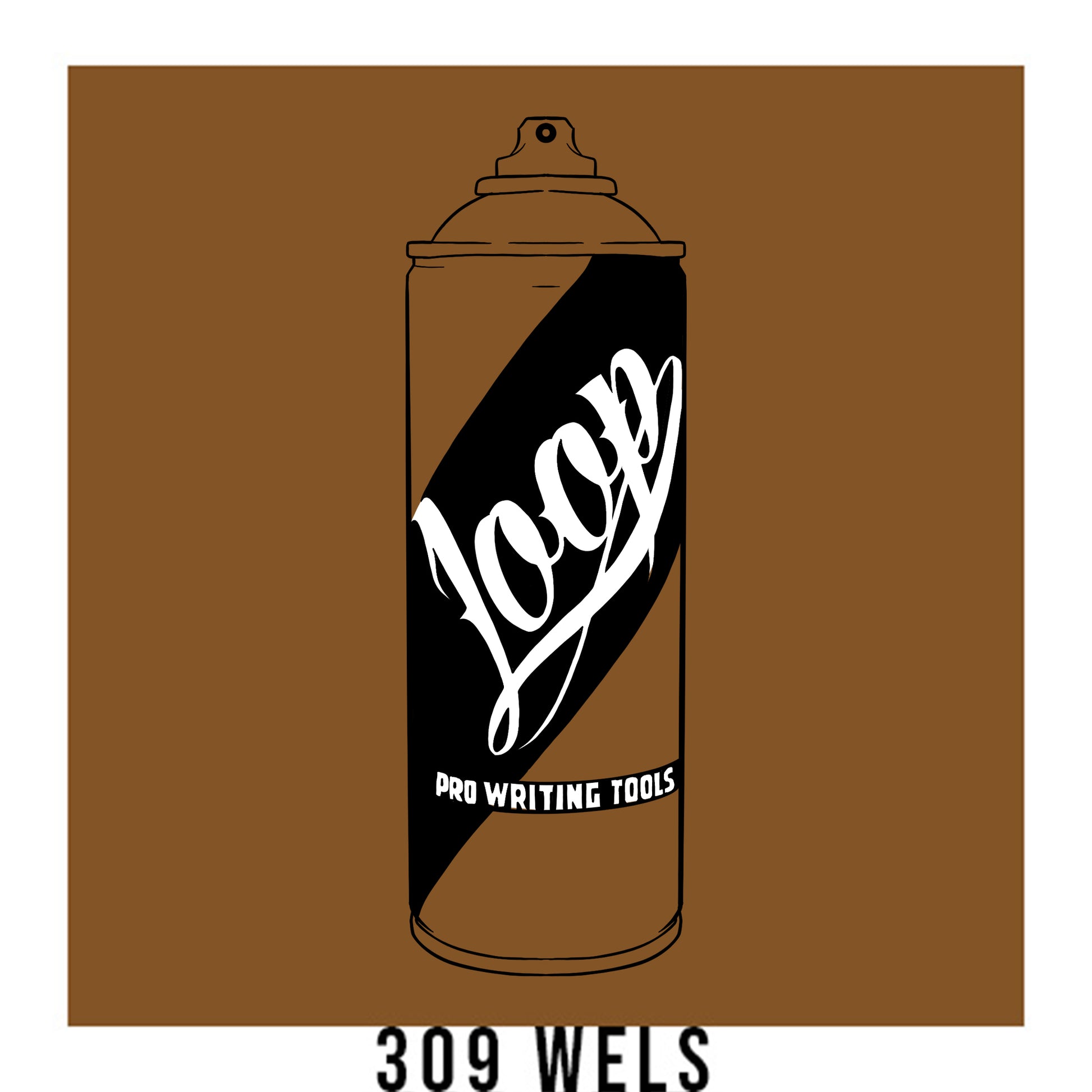 Loop Colors spray paint can in the color Wels brown