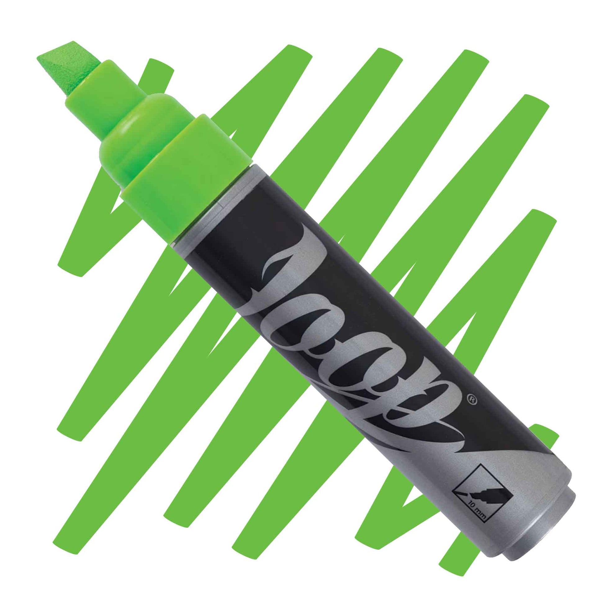 chiseled nib loop paint marker in Luca over a Lucca swatch