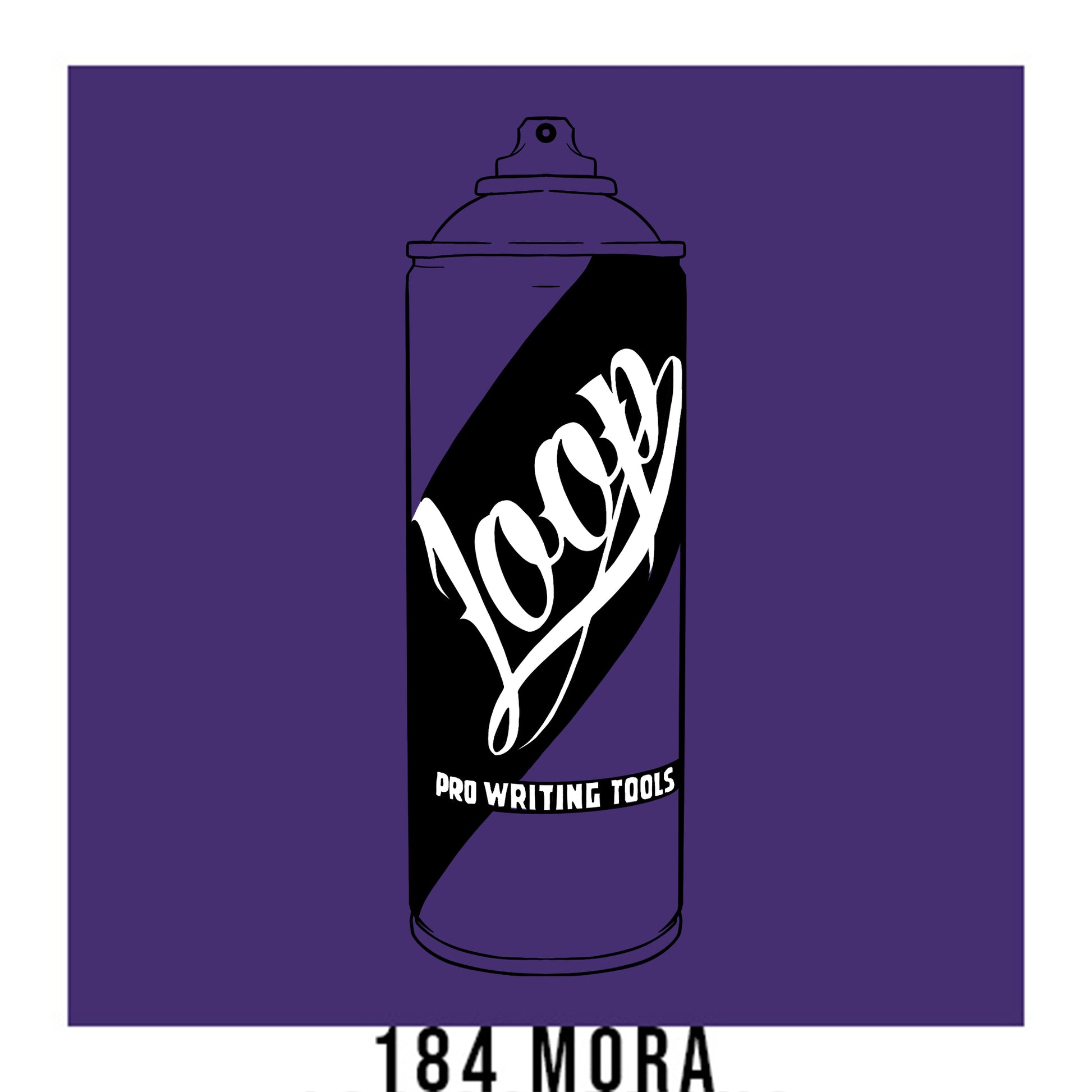 Loop colors artist spray paint in Mora medium violet.
