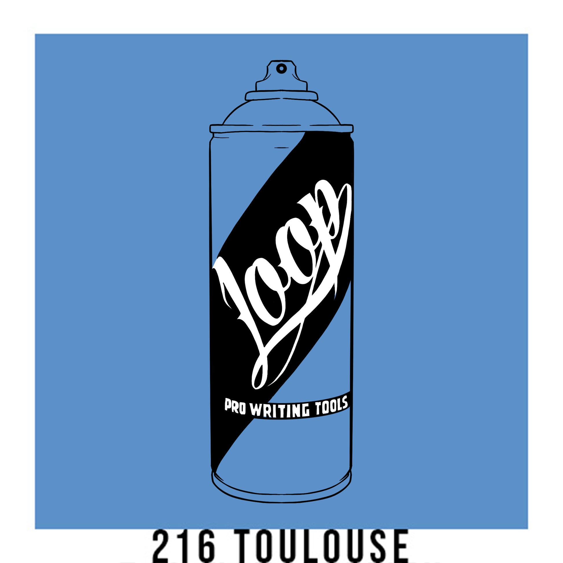 Loop colors spray paint can in Toulouse denim blue