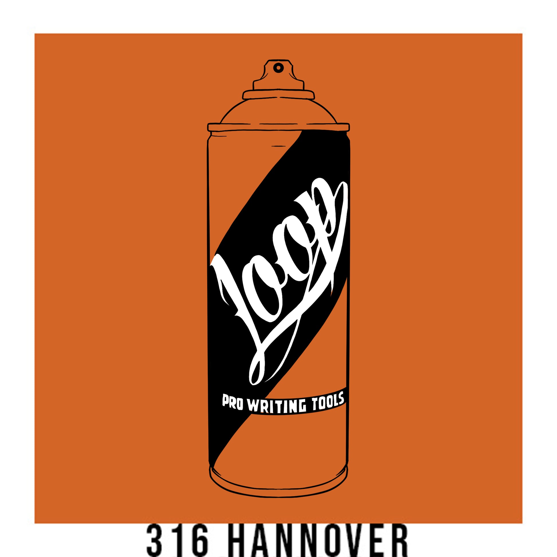 Loop Colors spray paint can in the color Hannover orange brown