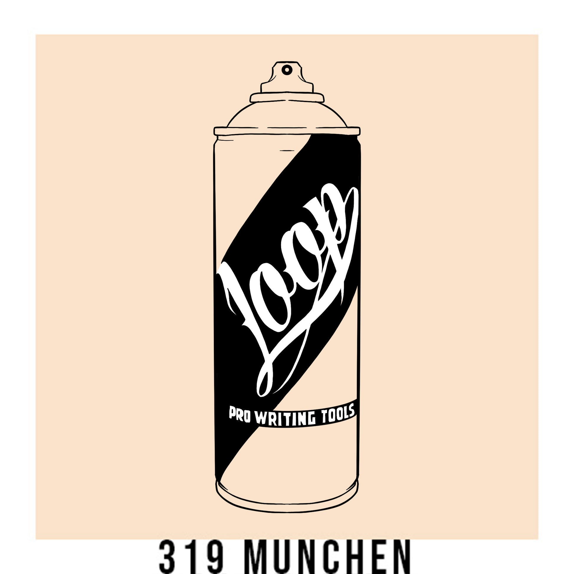 Loop Colors spray paint can in the color Munchen beige