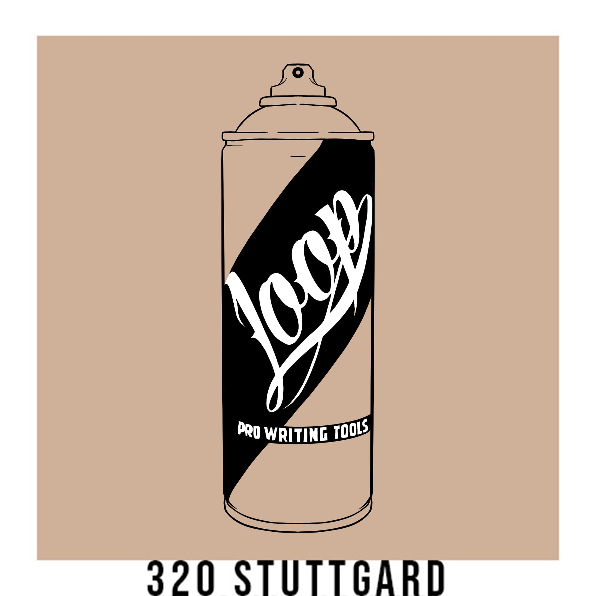 Loop Colors spray paint can in the color Stuttgard beige