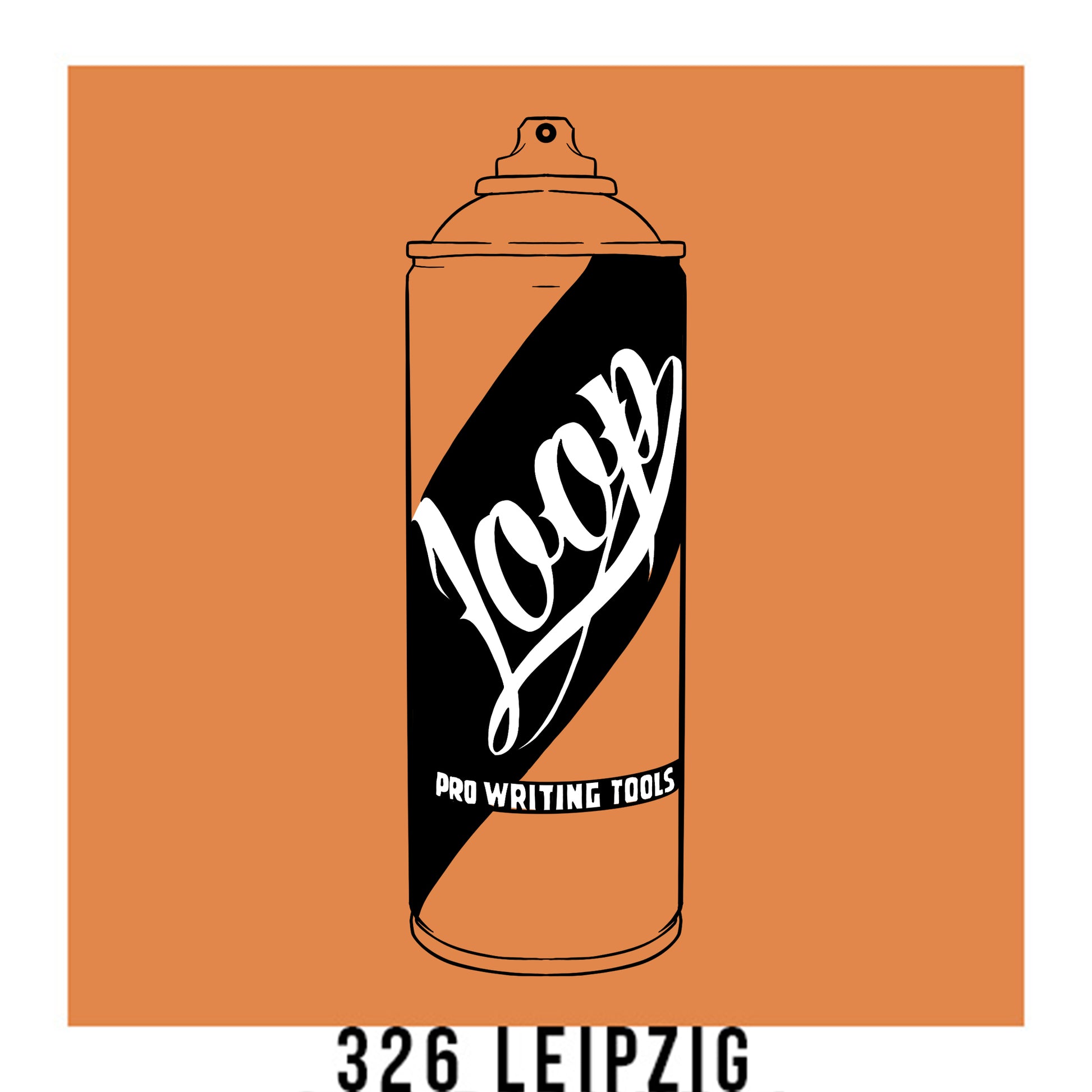 Loop Colors spray paint can in the color Leipzig orange brown