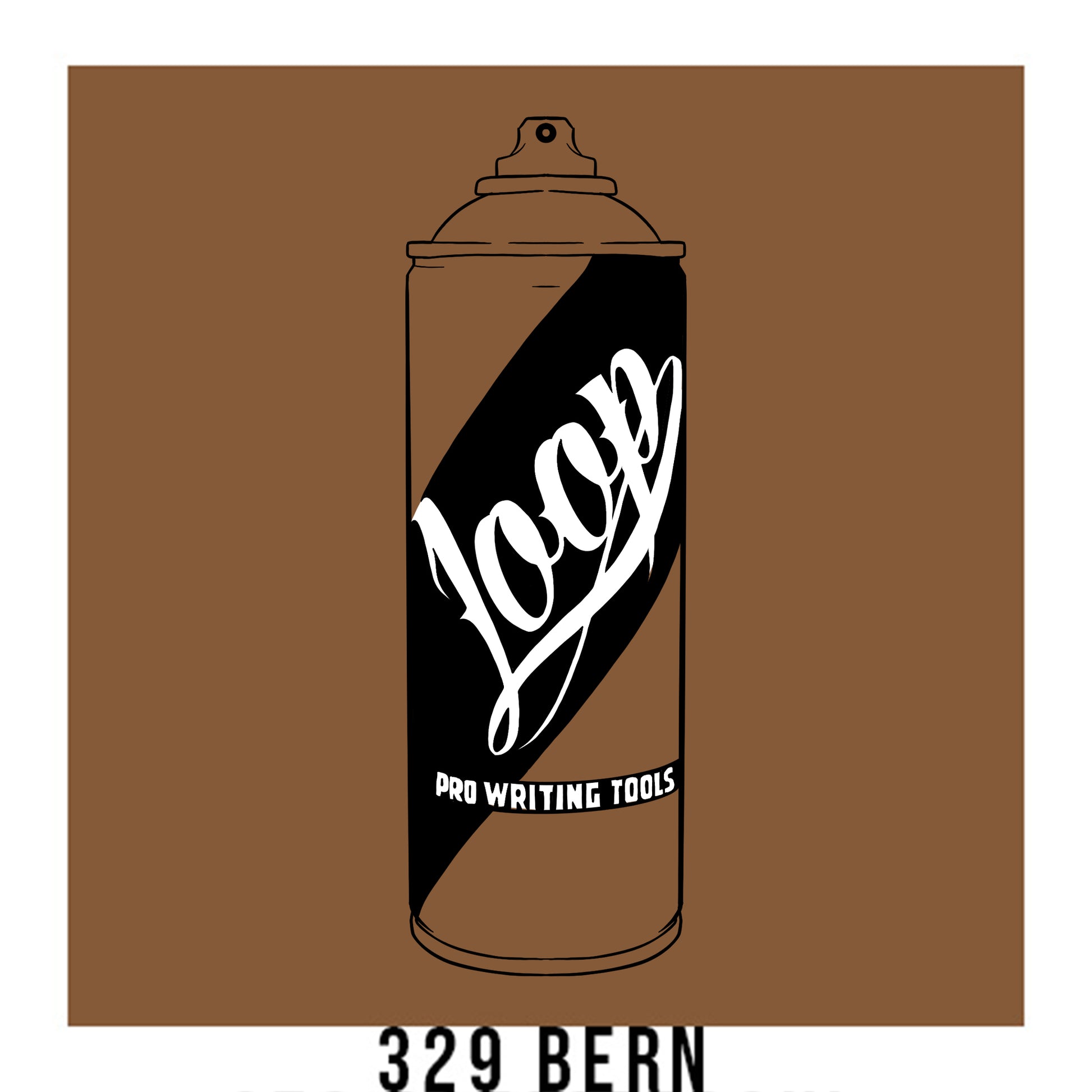 Loop Colors spray paint can in the color Bern brown