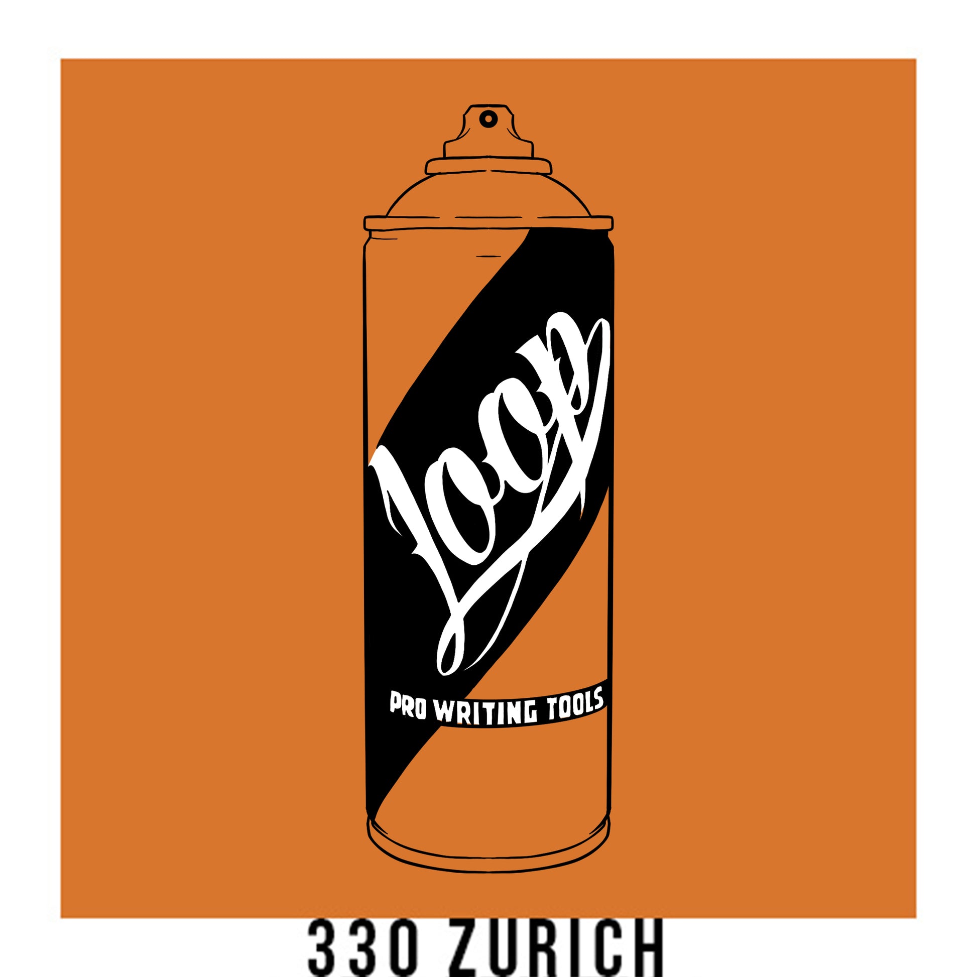 Loop Colors spray paint can in the color Zurich brown orange