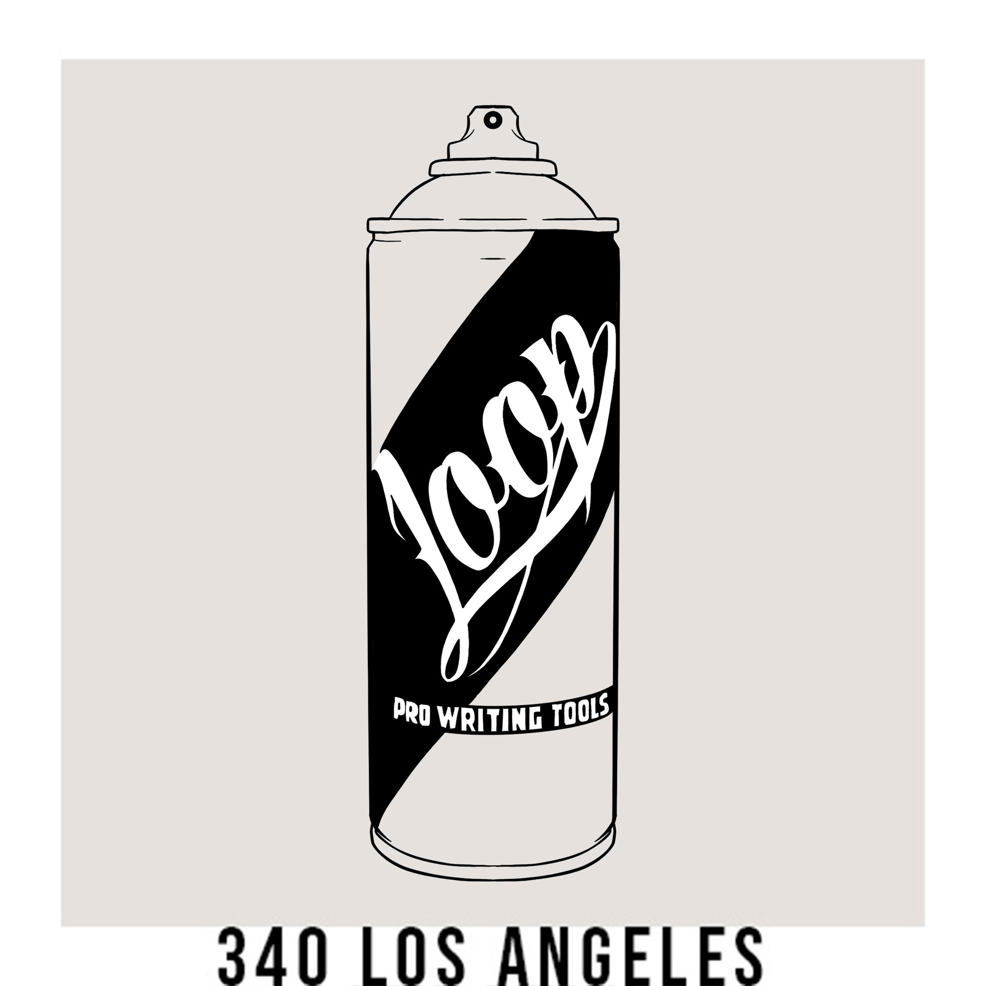Loop Colors spray paint can in the color Los Angeles light grey