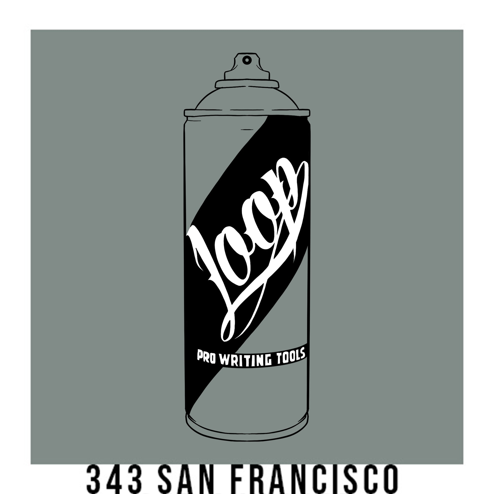 Loop Colors spray paint can in the color San Francisco grey