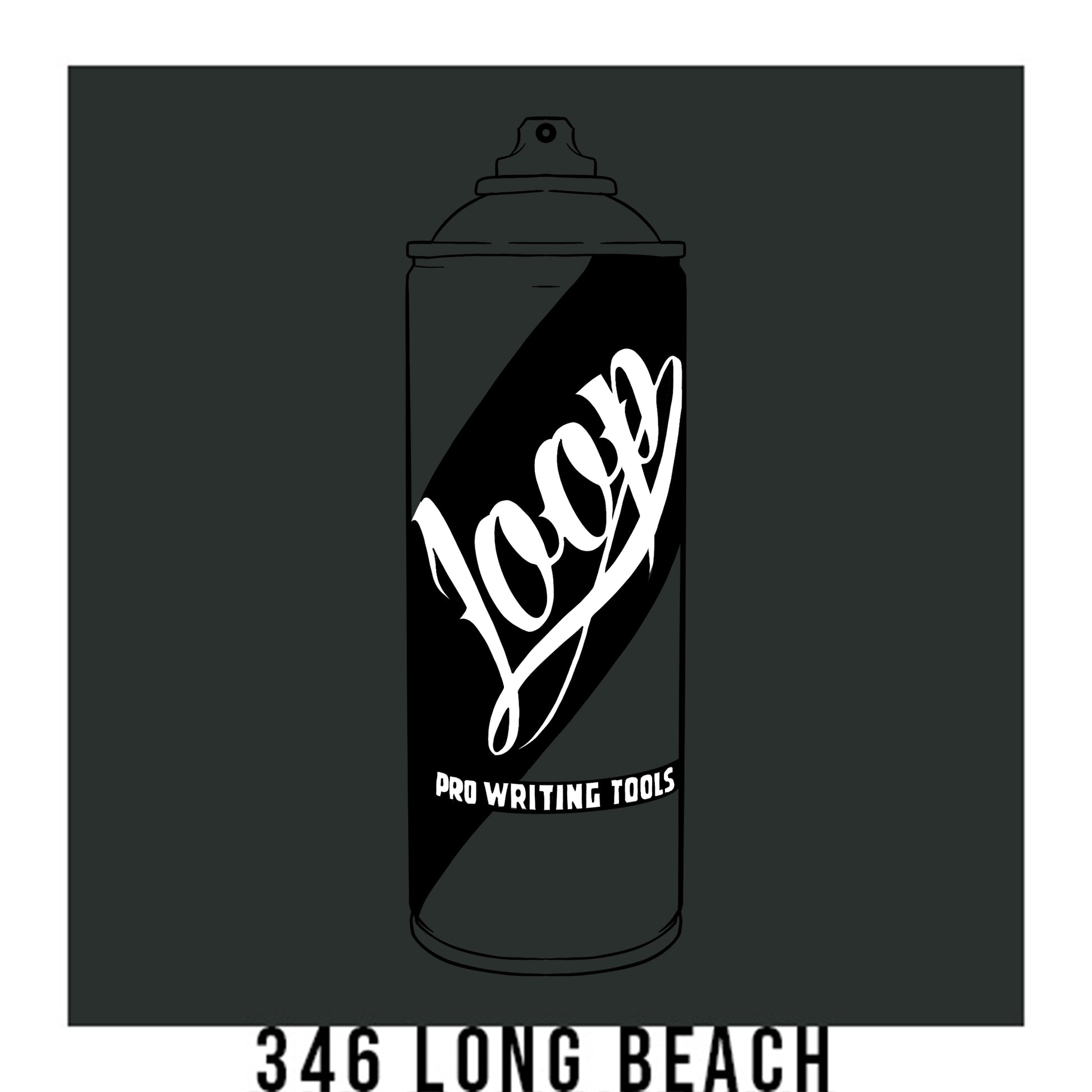 Loop Colors spray paint can in the color Long Beach dark grey